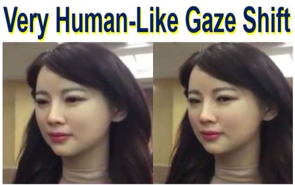 Robot Very-human-like-gaze-shift