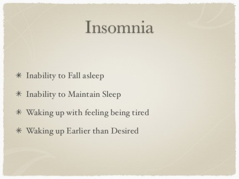 Insomnia